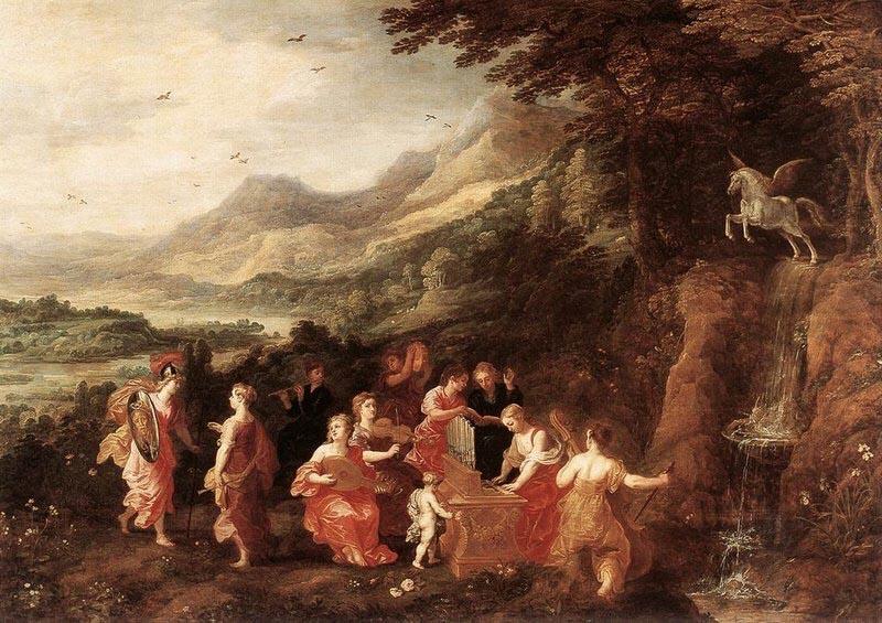 Joos de Momper Helicon or Minerva's Visit to the Muses china oil painting image